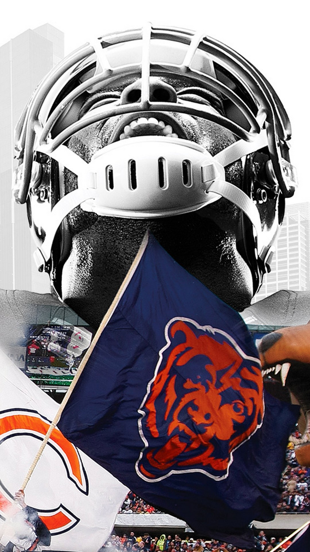 Chicago Bears iPhone Screen Wallpaper with high-resolution 1080x1920 pixel. Donwload and set as wallpaper for your iPhone X, iPhone XS home screen backgrounds, XS Max, XR, iPhone8 lock screen wallpaper, iPhone 7, 6, SE and other mobile devices