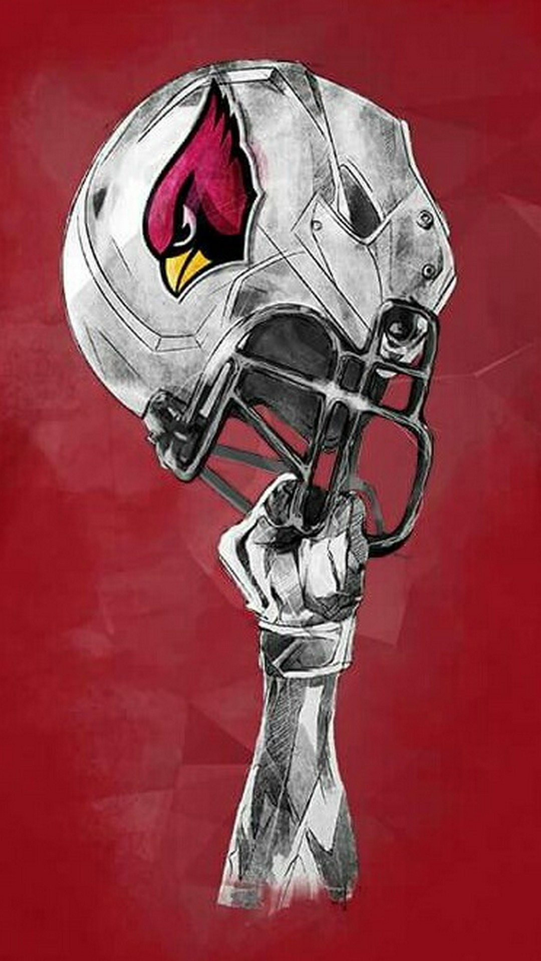 Screensaver iPhone Arizona Cardinals with high-resolution 1080x1920 pixel. Donwload and set as wallpaper for your iPhone X, iPhone XS home screen backgrounds, XS Max, XR, iPhone8 lock screen wallpaper, iPhone 7, 6, SE and other mobile devices
