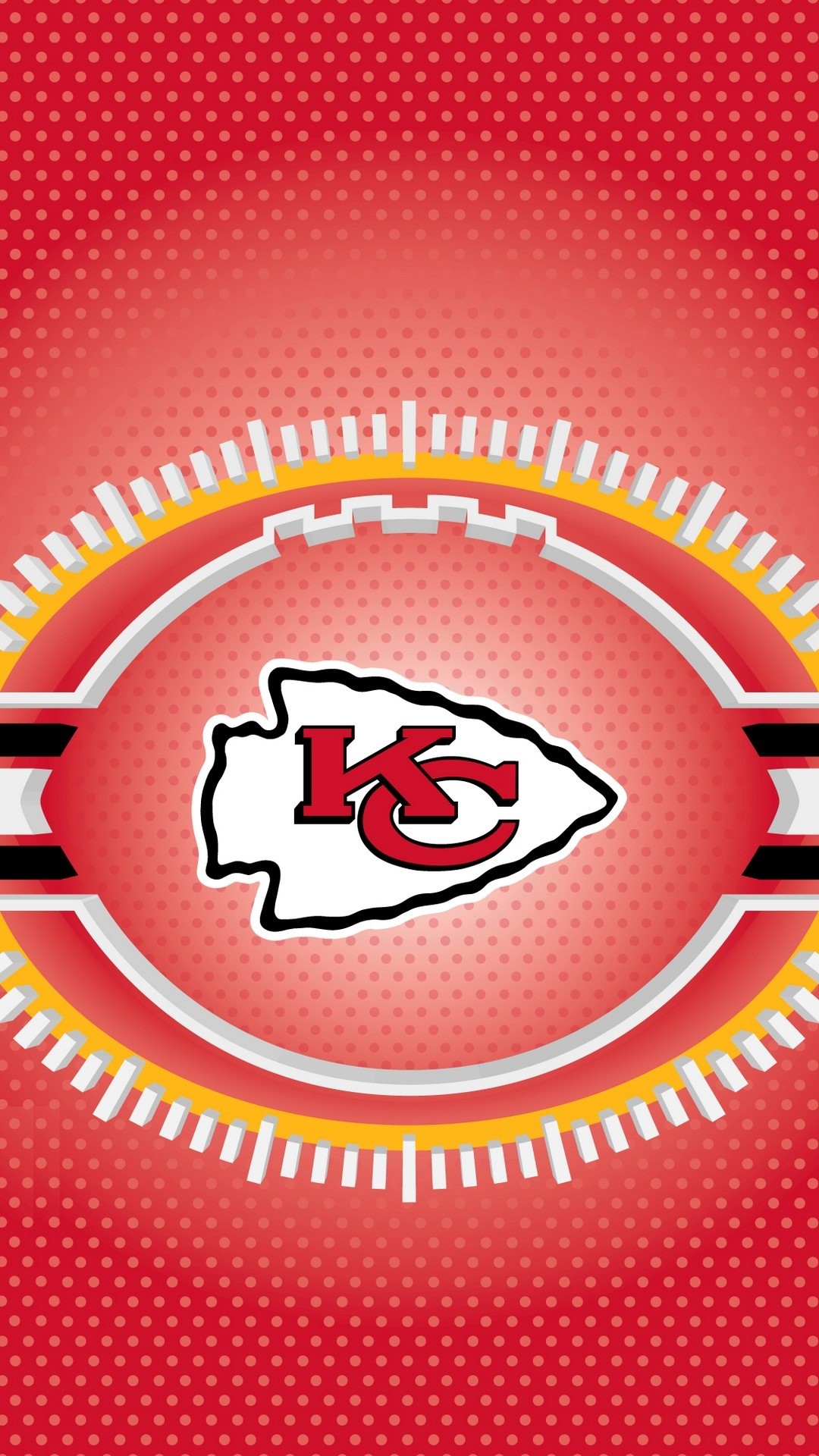 Kansas City Chiefs NFL iPhone Screen Wallpaper with high-resolution 1080x1920 pixel. Donwload and set as wallpaper for your iPhone X, iPhone XS home screen backgrounds, XS Max, XR, iPhone8 lock screen wallpaper, iPhone 7, 6, SE and other mobile devices