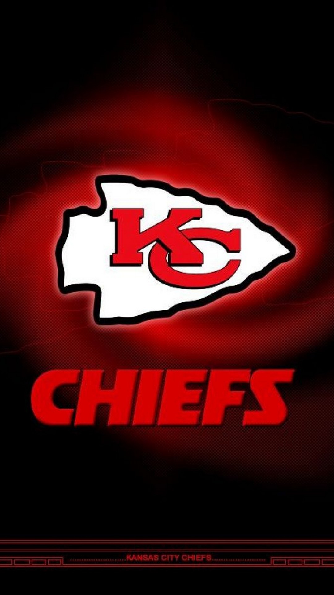 Screensaver iPhone Kansas City Chiefs with high-resolution 1080x1920 pixel. Donwload and set as wallpaper for your iPhone X, iPhone XS home screen backgrounds, XS Max, XR, iPhone8 lock screen wallpaper, iPhone 7, 6, SE and other mobile devices