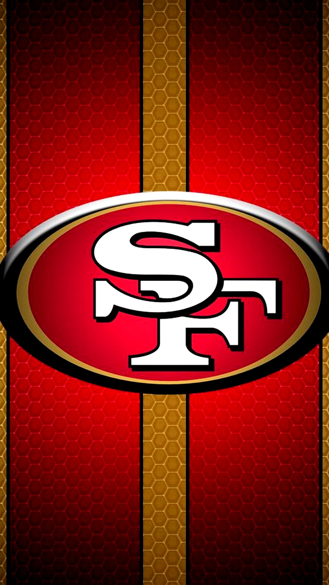 49ers iPhone Apple Wallpaper with high-resolution 1080x1920 pixel. Donwload and set as wallpaper for your iPhone X, iPhone XS home screen backgrounds, XS Max, XR, iPhone8 lock screen wallpaper, iPhone 7, 6, SE and other mobile devices